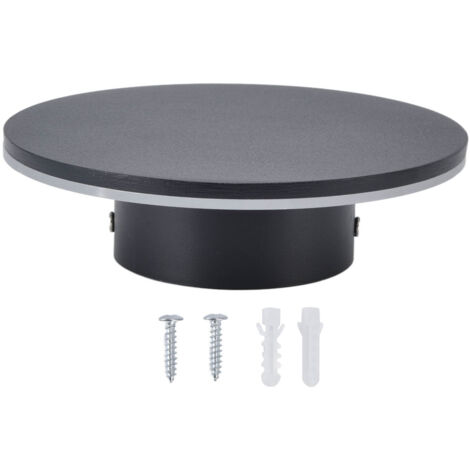Runde LED-Wandleuchte, 360°-Solarbeleuchtung, modernes minimalistisches Design, dekorative Wandlampe, 12 W, Wechselstrom 85–265 V