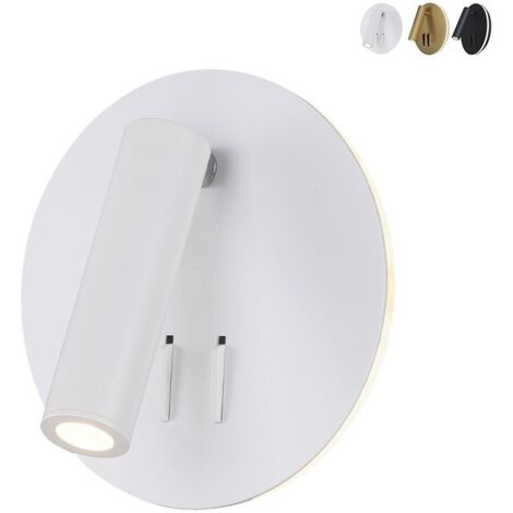 Runde LED-Wandleuchte mit verstellbarem Strahler Los 176 Maytoni - Weiß