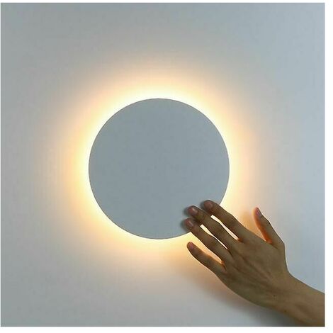 runde led wandleuchte moderne touch schalter wohnzimmer schlafzimmer dekoration weiße wandleuchte