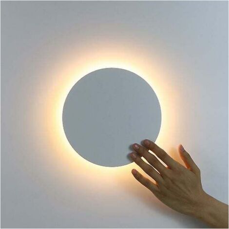 runde led wandleuchte moderne touch schalter wohnzimmer schlafzimmer dekoration weiße wandleuchte