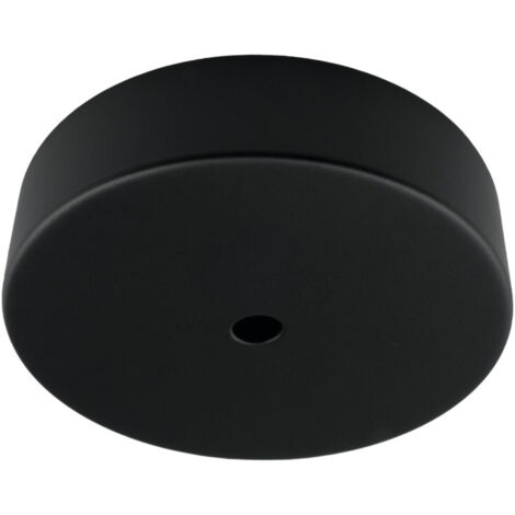 Runde Metall-Deckenrosette Ø10cm schwarz DPM