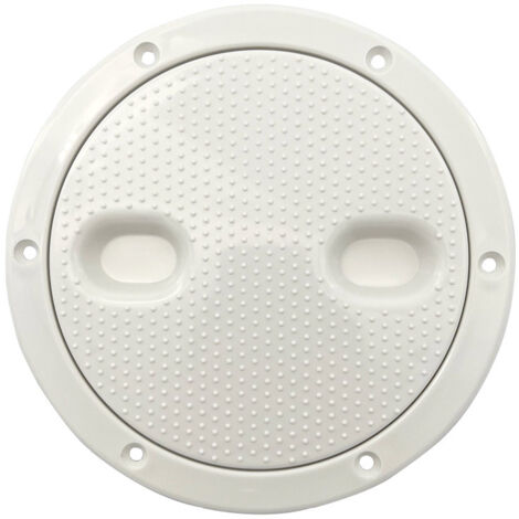 Runde Nylon-Deckwanne mit 15 cm Durchmesser (6 Zoll) mit Inspektionslochabdeckung, rutschfester Lukenabdeckung und Zubehör für die Schiffsausrüstung.