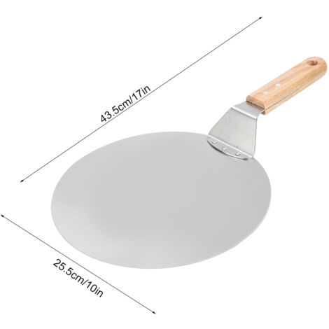 Runde Pizzaschaufel aus Edelstahl – Küchenutensil für Gebäck und Kuchen