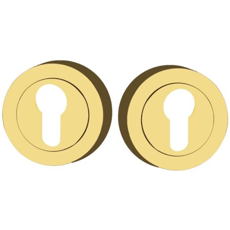 Runde Rosette mit Goldeinsatz von Elika