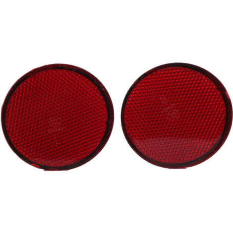 Runde rote Heckstoßstangenreflektoren, 2 Stück, Nachrüstoption passend für Nissan QASHQAI 2007 – 2015