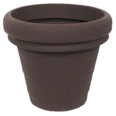 Runde Vase 'Doppio Bordo Classic' für Blumen und Gartenpflanzen. -60 cm / Antike