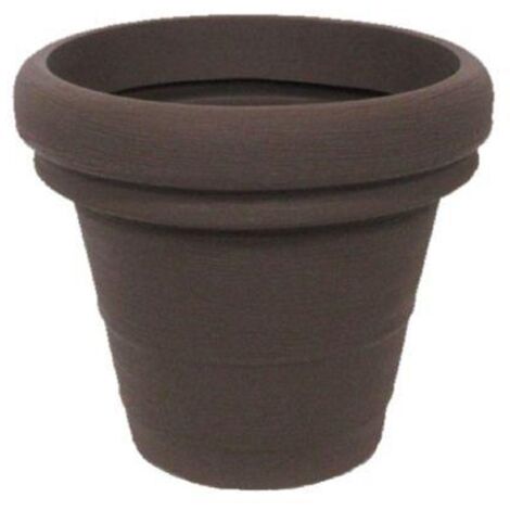 Runde Vase 'Doppio Bordo Classic' für Blumen und Gartenpflanzen. -70 cm / Antike