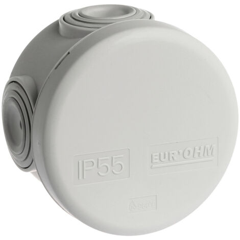 Runde, wasserdichte, verschließbare Verteilerdose - 4 Anschlüsse - 960°C - IP55 - SUM'OHM Ø60x40