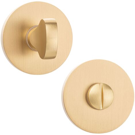 Runde WC-Rosette für Innentürgriff, Mattgold, Kuchinox