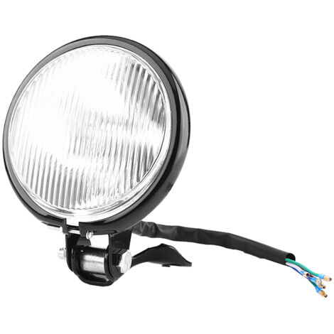 Runde weiße Motorradscheinwerferlampe für Yamaha, Kawasaki, Honda und Suzuki – 12 V, 60/55 W