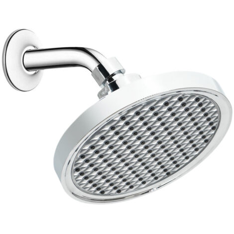 Runder 15-cm-Duschkopf mit hohem Wasserdruck  Hochwertiges, verwicklungsfreies Design  Hocheffizienter, wassersparender Duschkopf