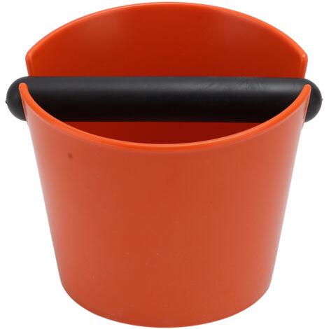 Runder ABS-Kaffeesatzbehälter, Abtropfschale für halbautomatische Kaffeemaschinen, orange Farbe, Behälter für gemahlenen Kaffee