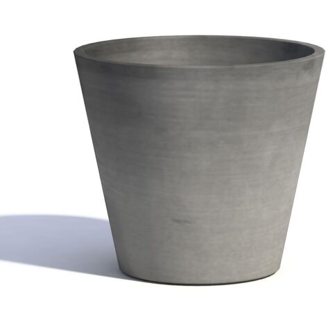 Runder Blumentopf AMSTERDAM Ø30 H27 - GREY- ECOPOTS