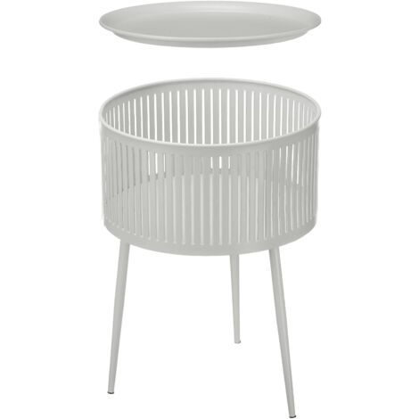 Runder Couchtisch mit Stauraum, Ø 40 cm