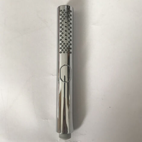 Runder Duschkopf mit Silikon-Gel-Düsen, Chrom-Finish, ABS-Körper