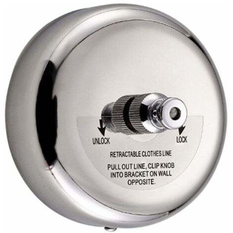 Runder, einziehbarer Wäschetrockner aus Edelstahl 304 mit 2,7 m langem Stahlkabel für Badezimmer, Garten, Balkon und mehr