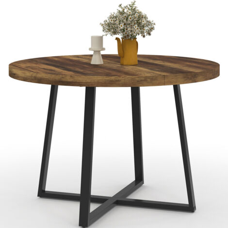 Produktbild von Esstisch Aus Hellem Holz Ausziehbar Pin-Fuß Weiß - AUSTRIA | ID Market