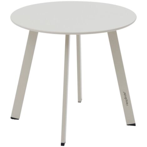 Runder Gartenbeistelltisch Saona Lehm 50 x 45cm aus Stahl  - Hespéride