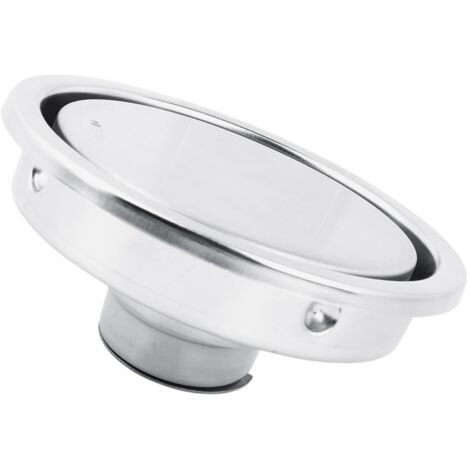 Runder Geruchsfilter-Bodenrost aus Edelstahl 304 für Bad, Küche und Haushalt – 109 mm – inklusive Deckel, Filter, Einsatz und Rahmen