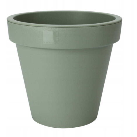 Runder grüner dekorativer Gartentopf 25 x 22 cm