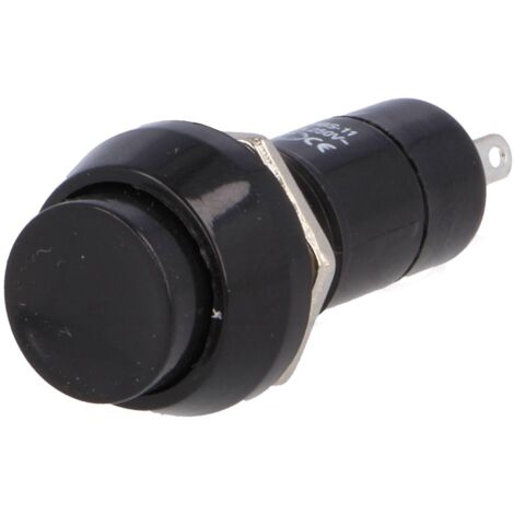 Runder Leerlauftaster 12mm SCHWARZ