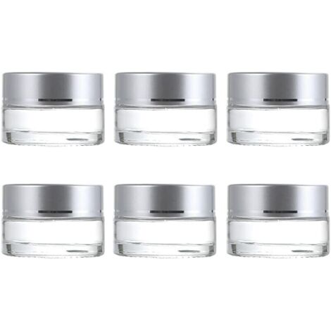 Runder, mattierter Glastiegel mit Aluminiumdeckel – für Aromatherapie, Kosmetik und Balsame, elegant, luftdicht & vielseitig