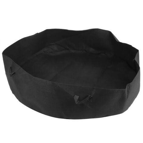 Runder Pflanzsack mit Griff für Gemüse und Setzlinge, Hausgarten, 130 x 30 cm, schwarz