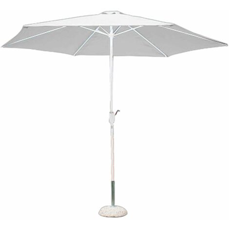 Runder Regenschirm 3 m - White