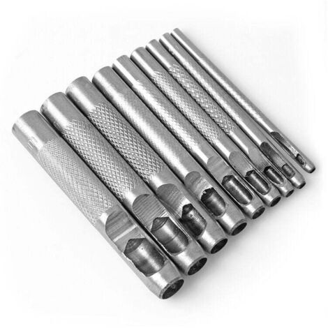 Runder Stahl-Hohlstanzer, 1 mm bis 10 mm, Hohlstanzer für Leder, Hohllochstanzwerkzeuge für Leder