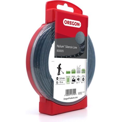 Runder Verdrehter Trimmer-Faden Nylium Silencio Schwarz ø2,7mm/69m Oregon 800011