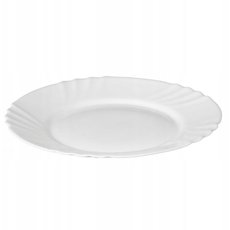 Runder weißer Teller 25 cm Bianco