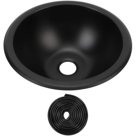Rundes 9 x 4 Zoll (ca. 23 x 10 cm) Edelstahl-Spülbecken (304), leicht zu reinigen, 40 mm Abflussloch, Handwaschbecken für Wohnmobil, Camper, Boot, Wohnwagen