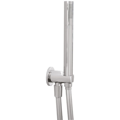 Rundes Duplex-Brause-Set rund-fless.spring mit Handbrause in Chrom abs