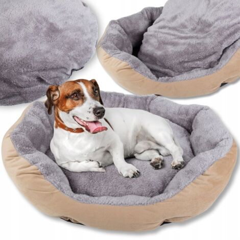 Rundes Hundebett 2 braun (16)