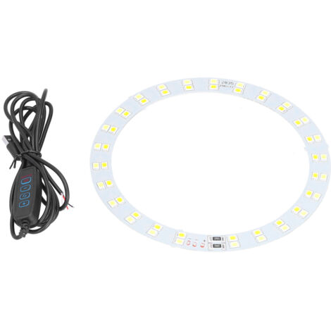 Rundes LED-Lichtpanel [MaNoMano] 2835 SMD, USB 5V 10W, Aluminium