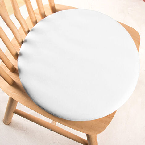 Rundes Sitzkissen aus Memory-Schaum – Ergonomisches Kissen für Barhocker und Stühle – 45 x 45 x 4,5 cm
