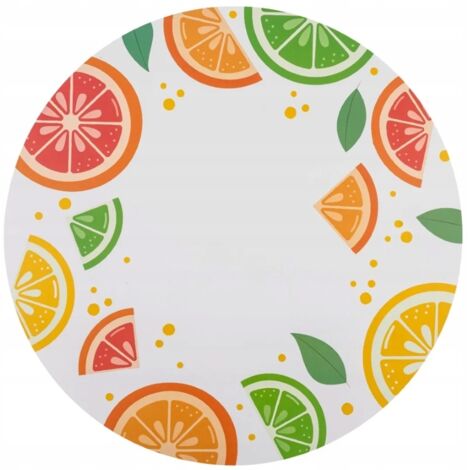 Rundes Tischset 38 cm mit Fruchtmuster