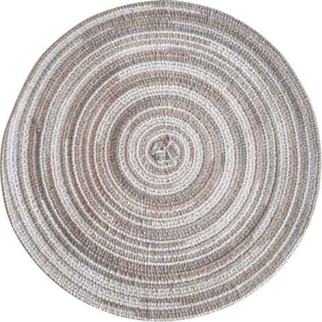 Rundes Tischset Satin grau getönt 3838cm 1 Stück Glitzer Tischset passend für Weihnachten Familienfeier Hochzeit Feiertag Tischdekoration