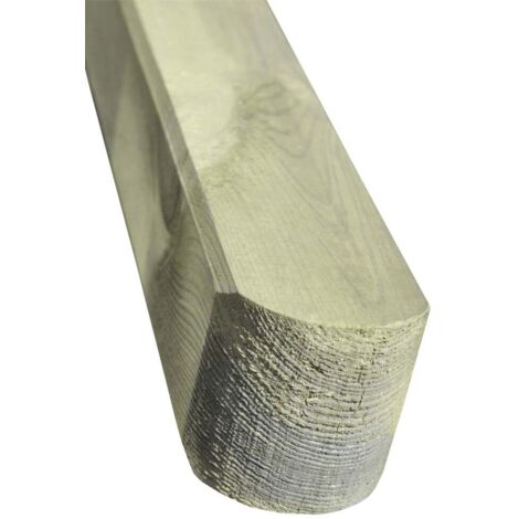 Rundkopfpfosten 180 x 7 x 7 cm kesseldruckimprägniert Holzpfosten Zaunpfosten