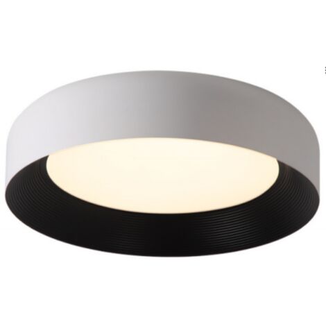 Rundo - Plafón 44cm 20W LED Blanco + Negro