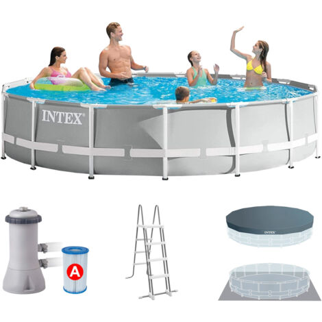 Rundprisma-Schwimmbad-Bausatz 4,27 x 1,07 - Intex