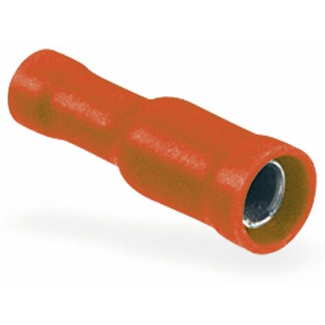 Rundsteckhülse, Ø 4mm, rot, 1,5mm², 10 Stück