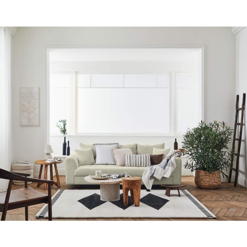 Rune - canapé 3 places - en tissu bouclette - beige