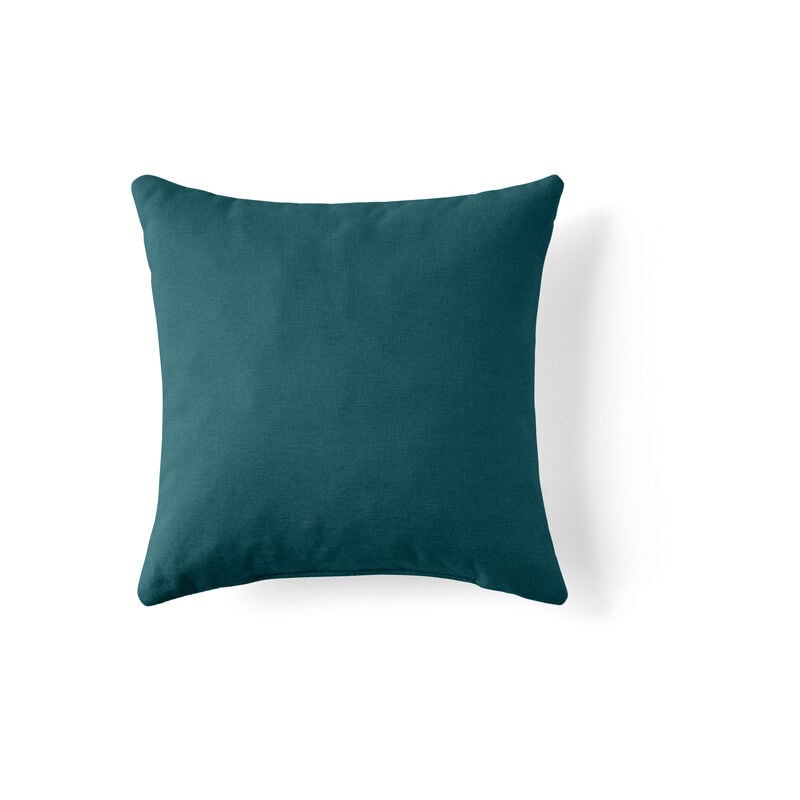 Rune - coussin - en tissu - 37x37 cm - bleu canard
