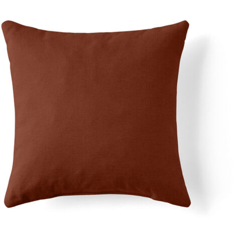 Rune - coussin - en tissu - 37x37 cm - rouille