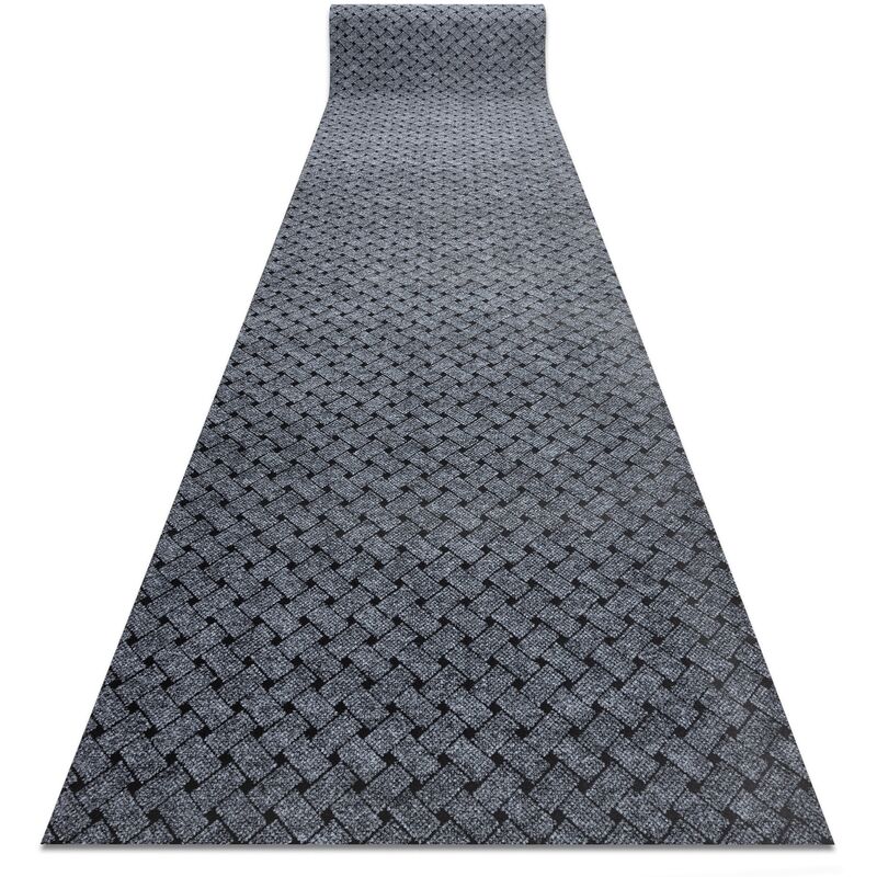 

Runner - Alfombrilla antideslizante 100 cm VECTRA 902 exterior, interior gris claro Tonos de gris y plata 100x1150 cm