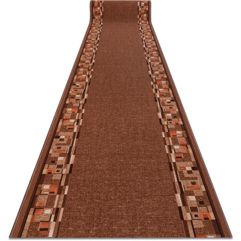 RugsX Anti-Slip Bombay Runner in Brown | Size: 100 cm x 150 cm