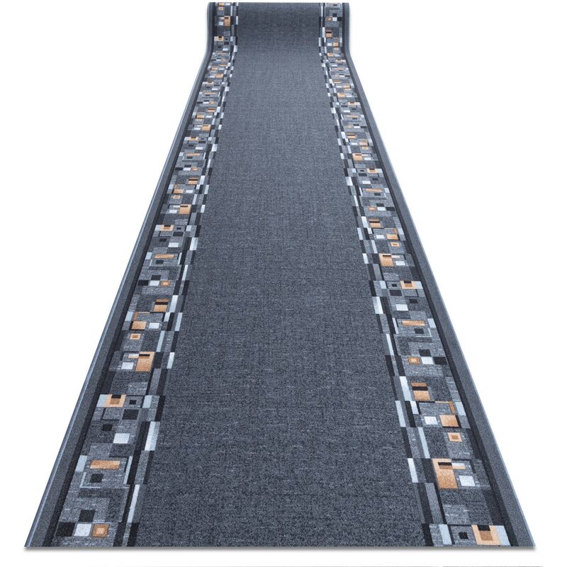 RugsX Anti-Slip Bombay Runner in Grey | Size: 100 cm x 170 cm