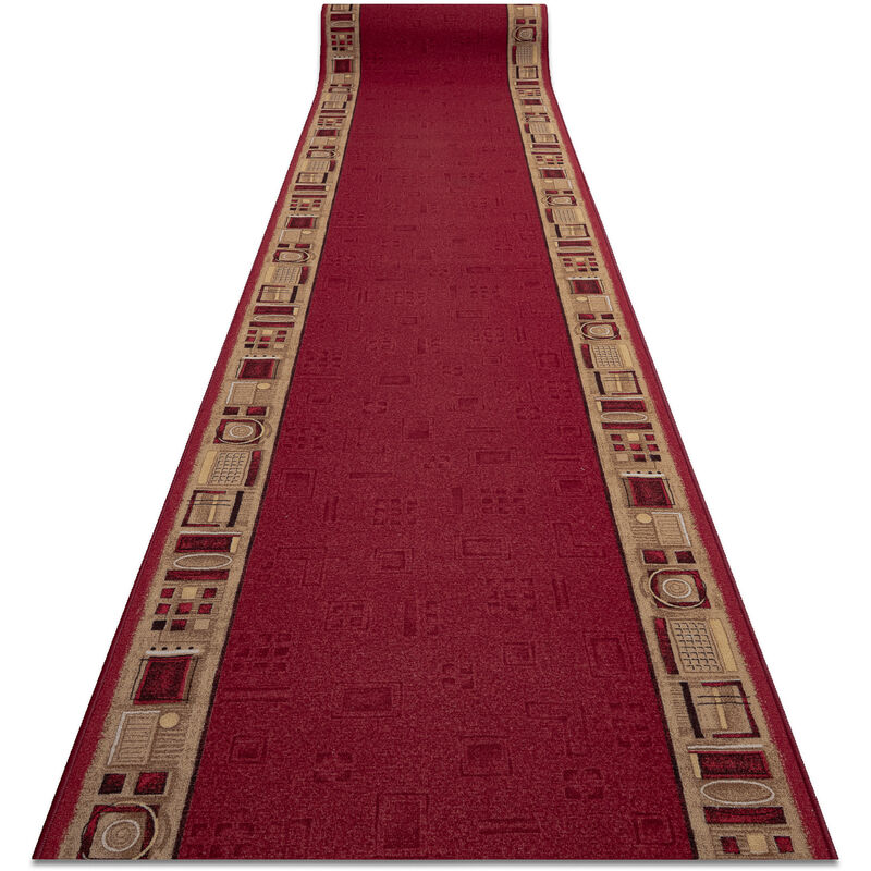 RugsX Anti-Slip Jena Runner in Red | Size: 100 cm x 140 cm