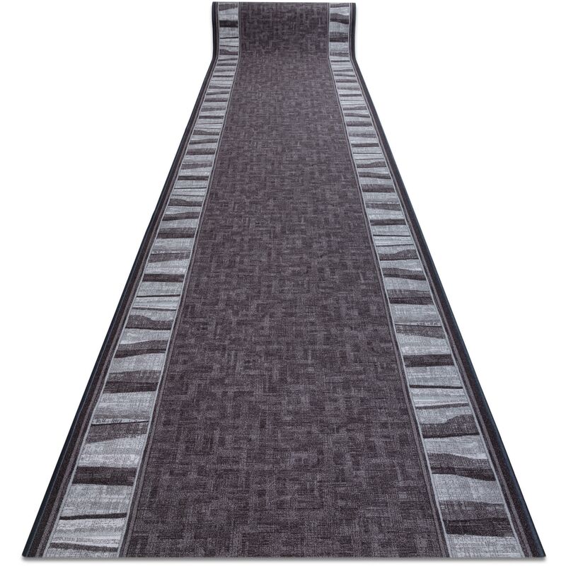 RugsX Anti-Slip Linea Runner in Grey | Size: 67 cm x 100 cm